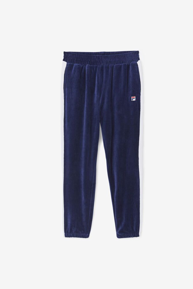 Pantaloni Fila Barbati Bleumarin Brice Velour CLXN-89015